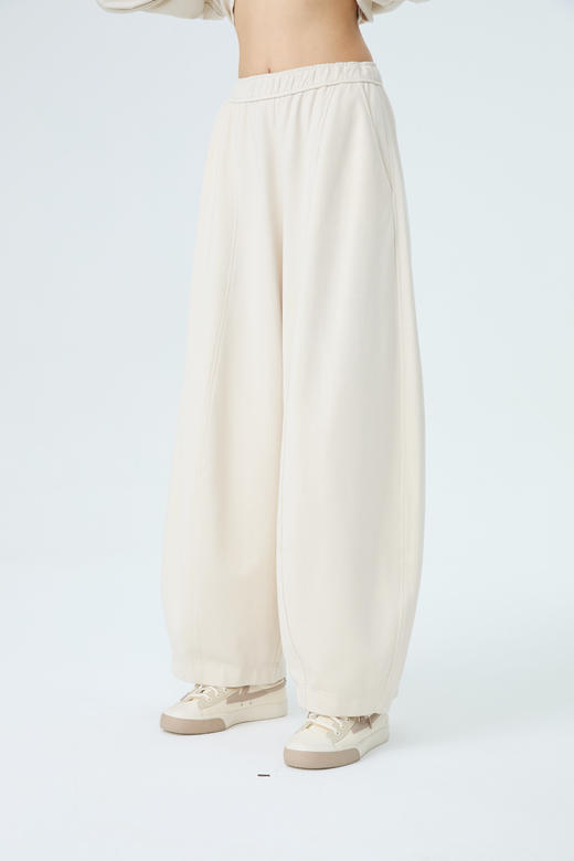 水淼春夏新款2026显瘦时尚薄料花苞裤2241 商品图1