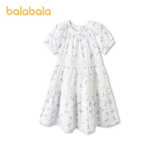 【商场同款】巴拉巴拉童装女童裙子儿童连衣裙2026新款夏装泡泡袖 商品图4