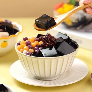 宇峰黑凉粉果冻粉儿童食用冰粉烧仙草粉 DIY布丁夏季凉粉魔芋粉500g /休闲食品 /果冻/布丁 /凉糕/凉粉 商品图7