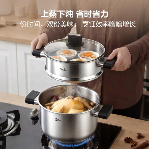 【新品上市】乐厨不锈钢汤锅（玻璃盖）-多尺寸国产 商品图3