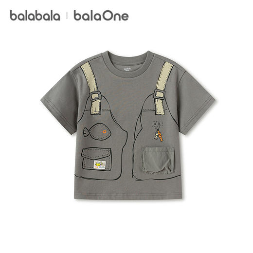 【balaOne】巴拉巴拉童装儿童短袖t恤男女童2026新款夏装纯棉上衣 商品图4