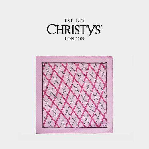【新品】Christys'百年皇室品牌 100%桑蚕丝丝巾复古老花大方巾 商品图2