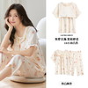 带胸垫睡衣女夏季宽松可爱云朵棉短袖七分裤免穿文胸可外穿家居服 商品缩略图3