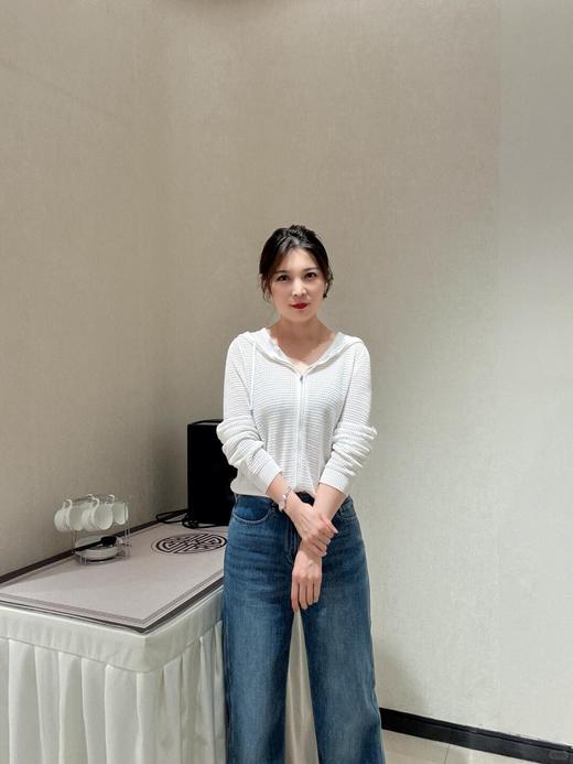 宋佳同款LANC*Y镂空连帽针织衫 商品图6