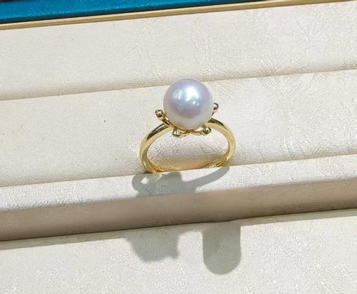 爱迪生珍珠戒指 10-11mm 圈口可调 极简百搭 日常叠戴 [发：83] 商品图1