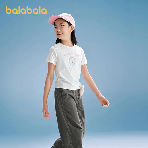 【商场同款】巴拉巴拉童装女童短袖t恤儿童2026新款夏装吸湿速干 商品图1