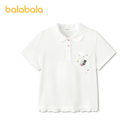 【商场同款】巴拉巴拉童装女童短袖t恤儿童2026新款夏POLO衫甜美 商品图4