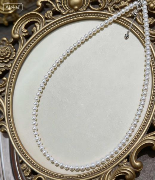 正圆极光小米珠 5mm珍珠项链 主推款 超细小米珠 仙气日常 [发：86] 商品图0