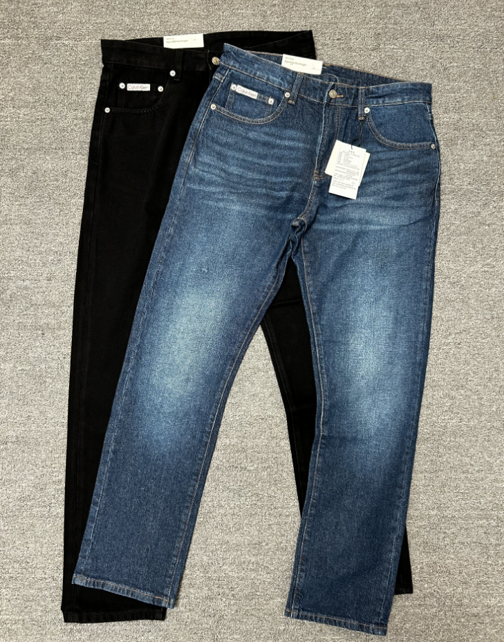 C.K26春季新款重工沙洗牛仔裤两色