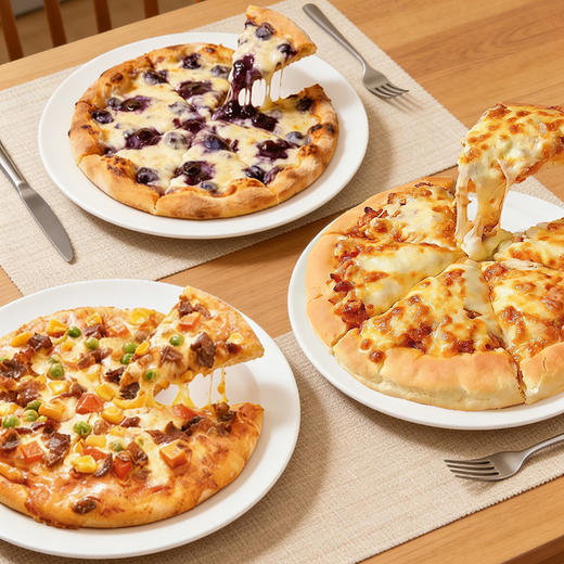 舒芙里 圆形芝士披萨（蓝莓/牛肉/肉酱）180g*6盒 商品图0