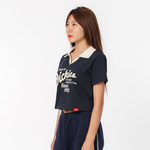 Dickies Polo恤 女式短款 前胸印花舒适翻领短袖Polo恤 DK0A87CZ 商品图6