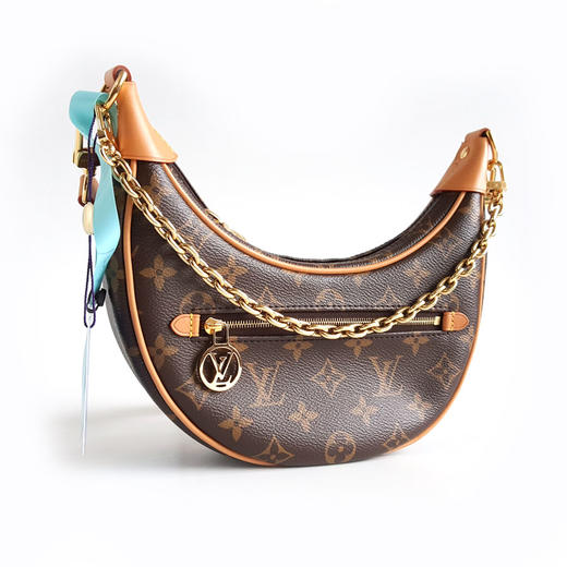 【95新】LV路易威登LOOP系列M81098棕色老花LOOP月牙包豌豆包单肩腋下包女士280326AK04 商品图3