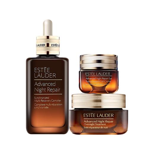 【礼盒礼袋】雅诗兰黛三件套 小棕瓶精华100ml+雅诗兰黛小棕瓶眼霜15ml+雅诗兰黛大棕罐面霜65ml 商品图1