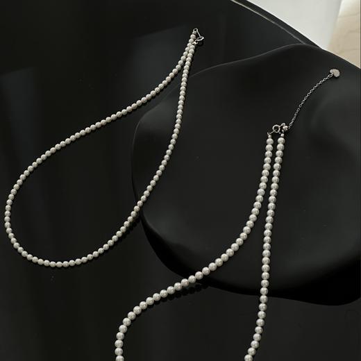 福利！baby珠套组 3-4mm/4-5mm，近圆细微微瑕ji光淡水珍珠项链组合 商品图0