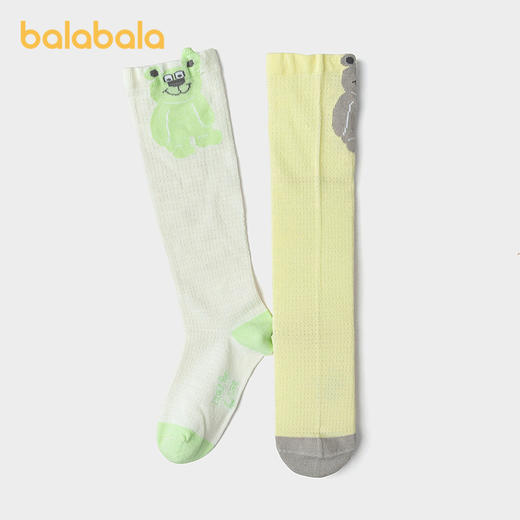 【商场同款】巴拉巴拉宝宝袜子夏新款网眼透气薄长筒袜防蚊两双装 商品图2