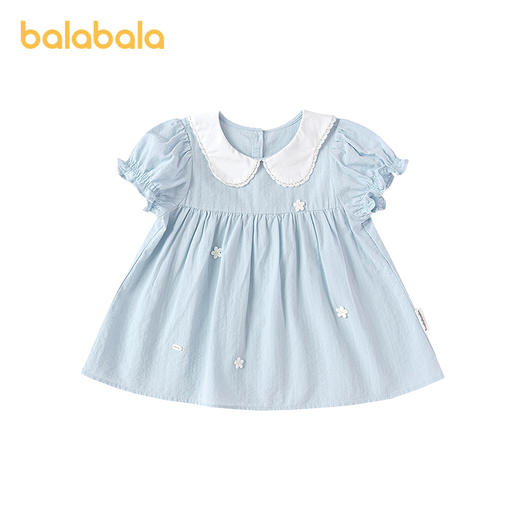 【商场同款】巴拉巴拉儿童短袖衬衫女童2026新夏装时髦泡泡袖上衣 商品图4