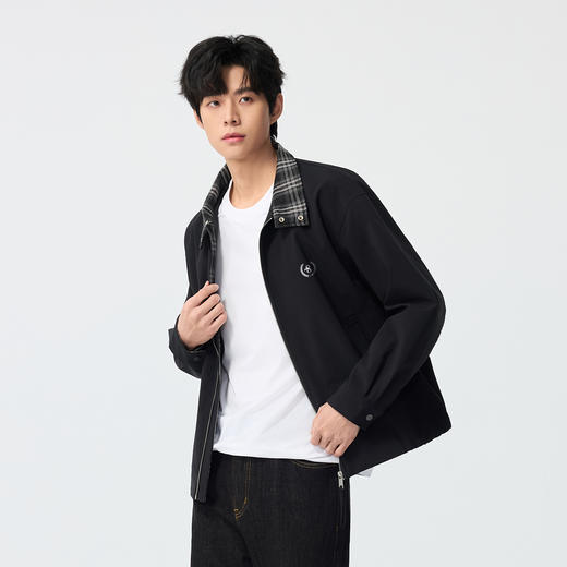 gxgjeans男装【爆款热卖】男士翻领夹克2026春款时尚潮流百搭青少年外套K&C 商品图1