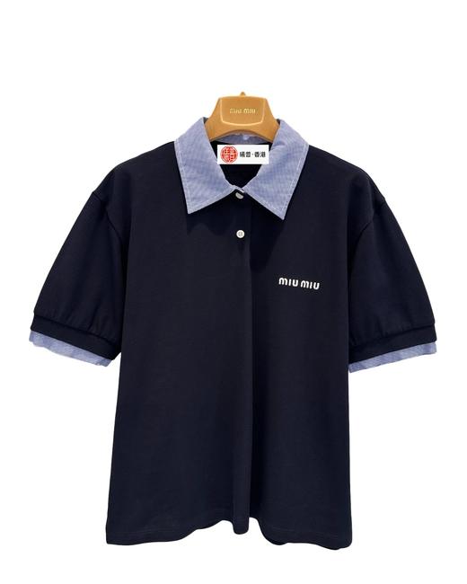 女款假两件短袖Polo衫la017 商品图0