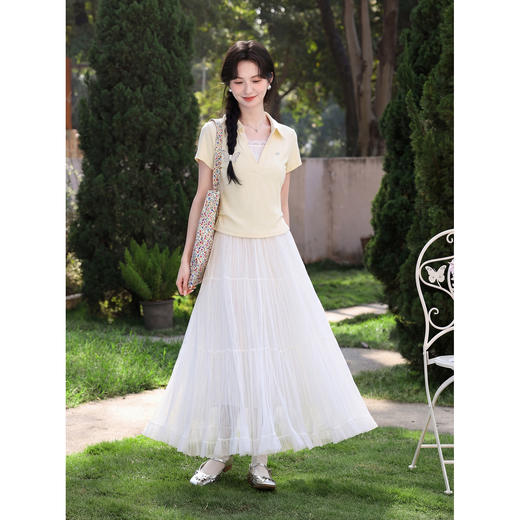 鹿向南【0405/20:00新品前1小时7折限量100件】黄色T恤 商品图2