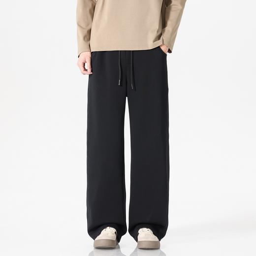 gxgjeans男装【卡尔棉】宽松弯刀裤26春款纯色系带运动休闲长裤百搭通勤裤K&C 商品图1