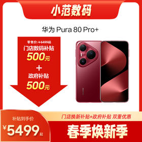 HUAWEI Pura 80 Pro+ 小范数码补贴500元