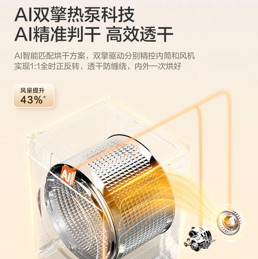 海尔（Haier）洗烘套装 XQG100-BLEU75TU1+GA100-STF75TU1 商品图6