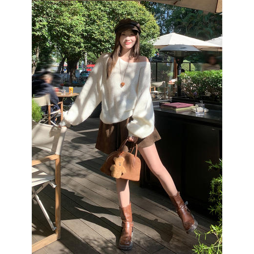 <曾小咸推荐>4.3现货秒杀 ！微信超特价！韩系复古麂皮绒半身裙 日常129.99 立减70 秒杀59.99！！ 商品图3