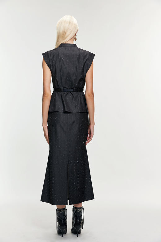 SAFICOO 假两件V领收腰显瘦通勤衬衫 商品图3