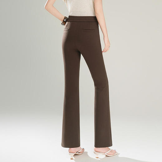 「自」全新升级【铂金会员137/天猫179/差价42】(13223)洛诗琳气质高腰微喇裤女2026新款修身显瘦通勤喇叭休闲长裤 商品图3