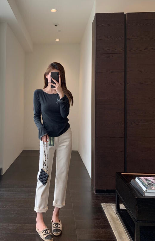 YAW3422亮片显瘦打底衫 商品图4