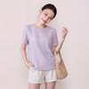 奢姿大码女装2026夏季减龄钉珠织带圆领T恤胖妹妹肌理感时尚上衣9962172135 商品缩略图3