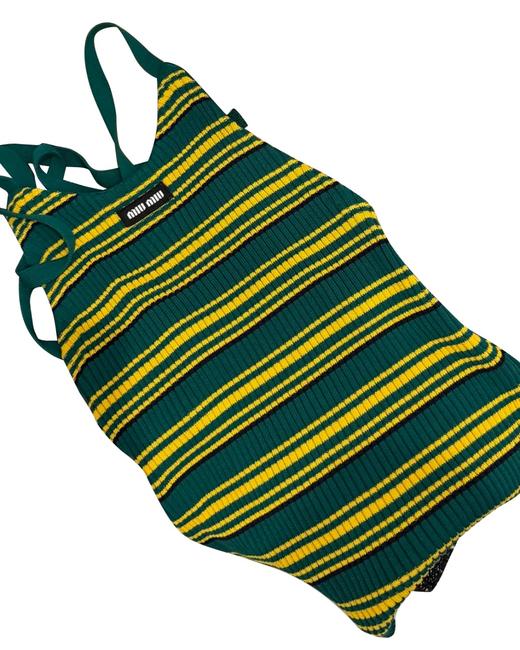 女款弹力条纹露背针织吊带背心lv017 商品图1