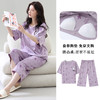带胸垫短袖七分裤睡衣女士夏季薄款大码卡通少女家居服套装可外穿 商品缩略图1