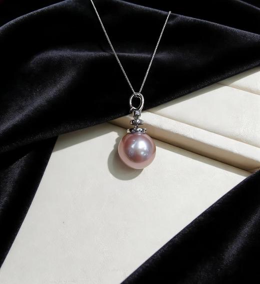 爱迪生大龙珠 15mm单颗珍珠吊坠 纯银扣 霸气显白 锁骨链 [发：11] 商品图0