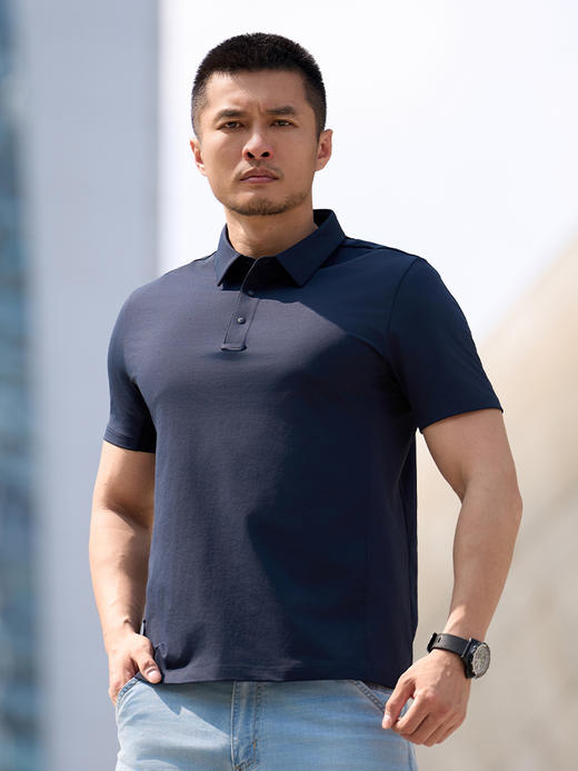 三代龙牙隐之云纤速干短袖POLO 商品图7