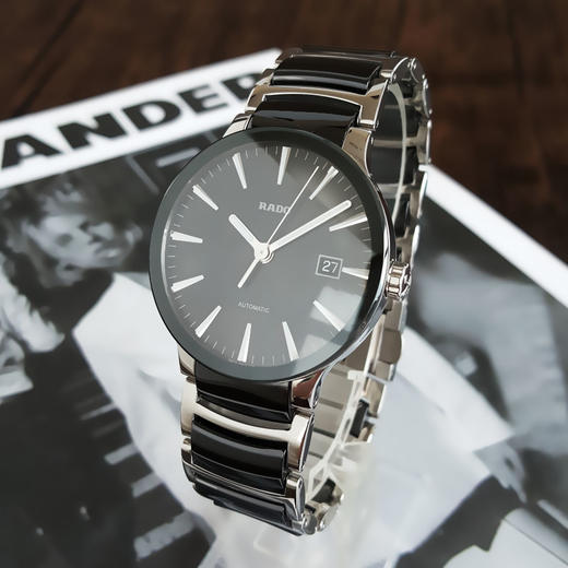 【95新】RADO 雷达R30941152自动机械机芯日期显示38MM（男款）晶萃系列精钢/陶瓷050326NJS23 商品图1