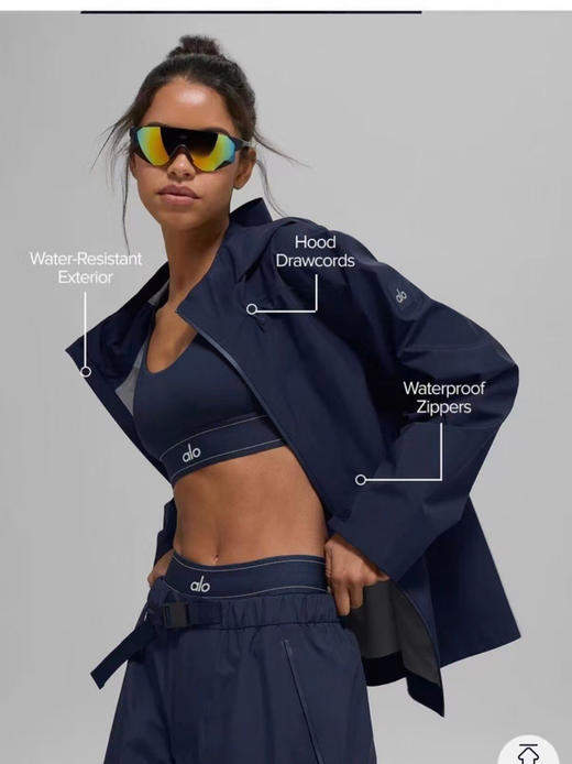 【秒杀价已调 直接拍】alo 情侣款 薄款 防风外套 户外 软壳冲锋衣 商品图3