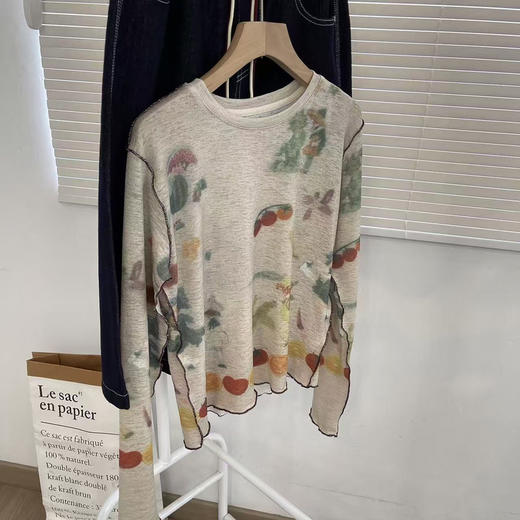 ONL040217韩系设计感薄上衣 商品图0