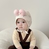 婴儿帽子春秋薄款女宝宝婴幼儿胎帽新生囟门春秋季防风护耳帽男宝 商品缩略图3