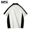 潮牌黑白拼色翻领POLO衫时尚休闲NP35TE10 商品缩略图1