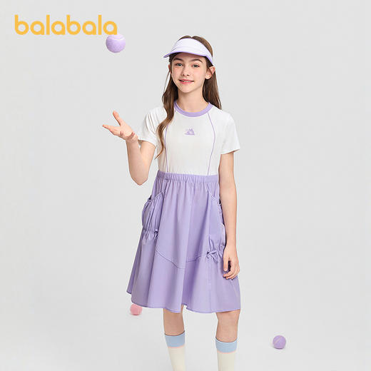 【商场同款】巴拉巴拉童装女童裙子儿童连衣裙2026新款夏速干防晒 商品图0