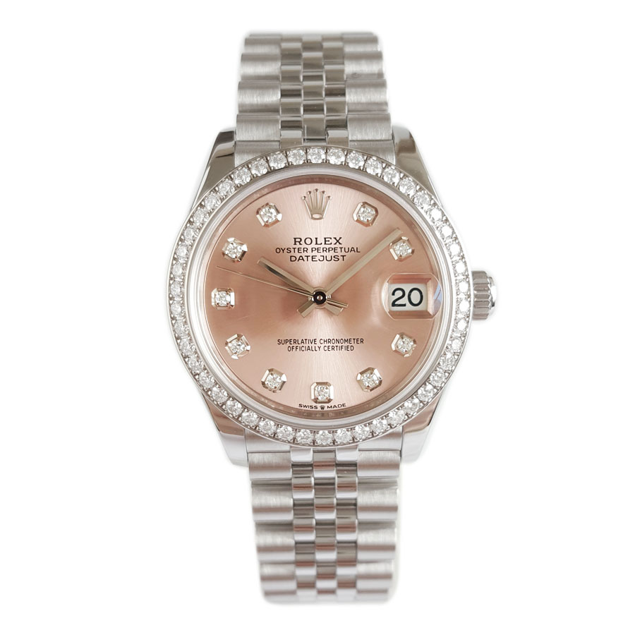 【95新】ROLEX 劳力士278384RBR-0036天文台认证自动机械机芯日期显示31MM（女款）日志型系列蚝式钢/18K白金250326TJ47