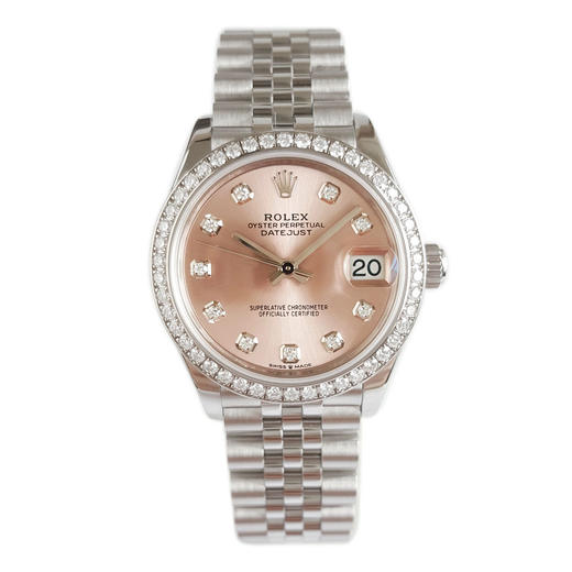 【95新】ROLEX 劳力士278384RBR-0036天文台认证自动机械机芯日期显示31MM（女款）日志型系列蚝式钢/18K白金250326TJ47 商品图0