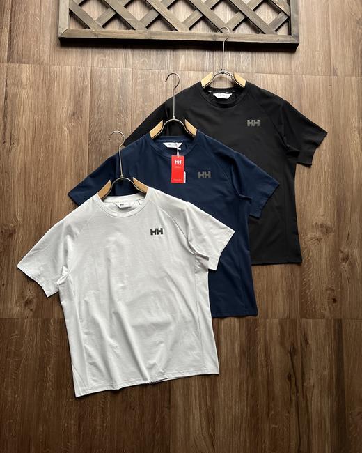 点此购买 海丽汉森夏季男士休闲运动舒适抗菌圆领短袖T恤 xj 344084 商品图0