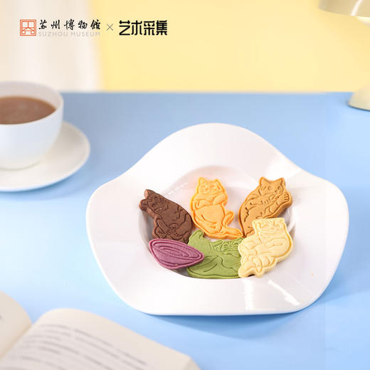 苏州博物馆 黄永玉特展周边 醉猫图黄油饼干 商品图1