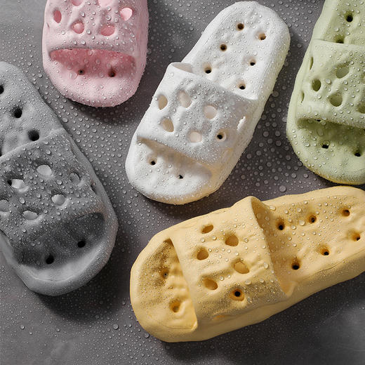 【强力防滑底！漏水速干】eva漏水拖鞋女家居室内浴室踩屎感防滑不臭家用洗澡速干透气。xb 商品图0