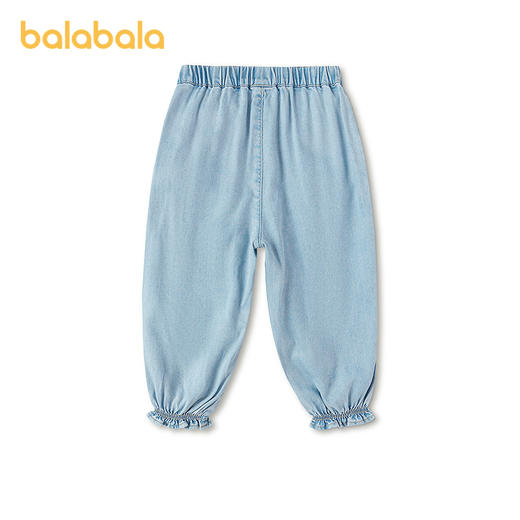 【商场同款】巴拉巴拉童装儿童长裤女童2026新款夏季泡泡束脚裤子 商品图2