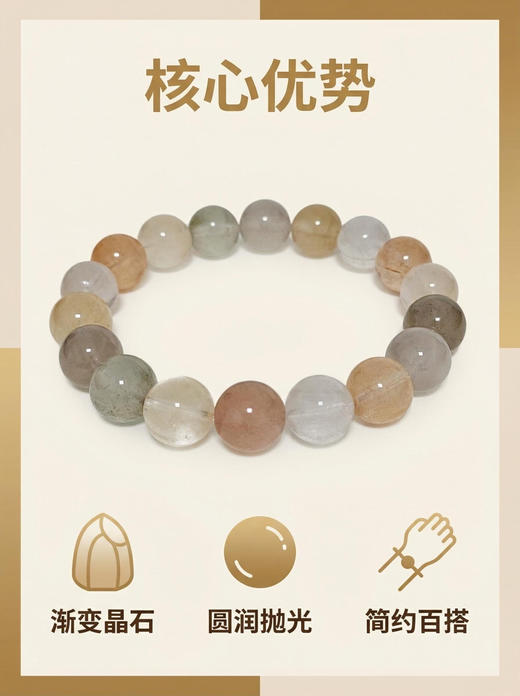 兔毛水晶单圈手串 商品图11