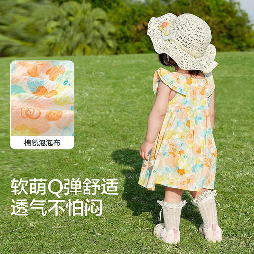 【balaOne】巴拉巴拉宝宝裙子婴儿连衣裙公主裙2026款甜美法式风 商品图3