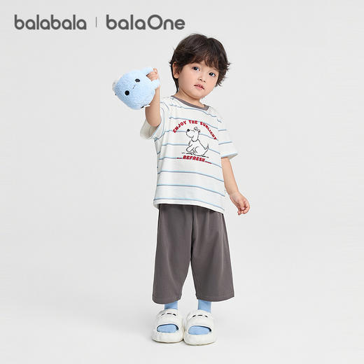 巴拉巴拉儿童睡衣套装春夏薄款空调服男女童家居服小童中大童速干 商品图2